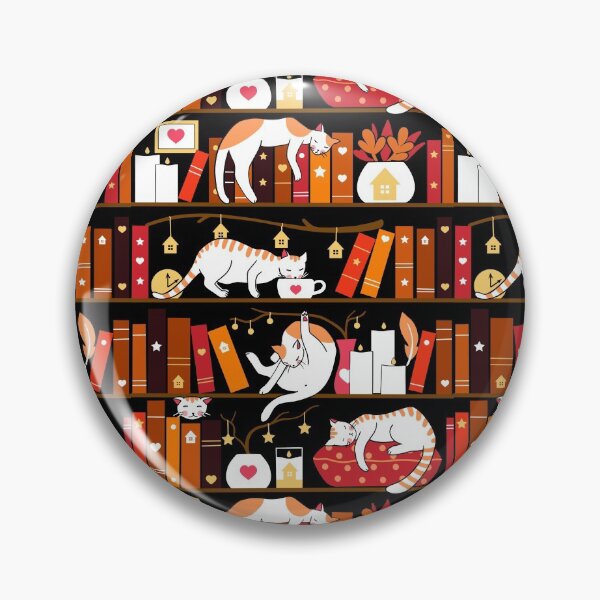 Item preview, Library cats - cherry red designed and sold by Elenanaylor.