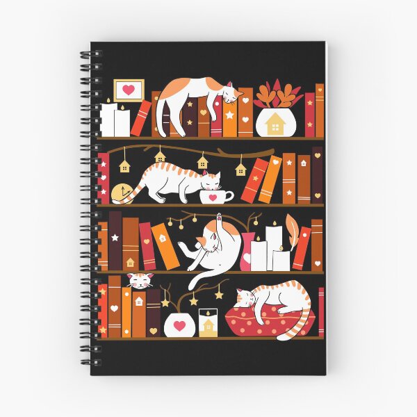 Item preview, Library cats - cherry red designed and sold by Elenanaylor.