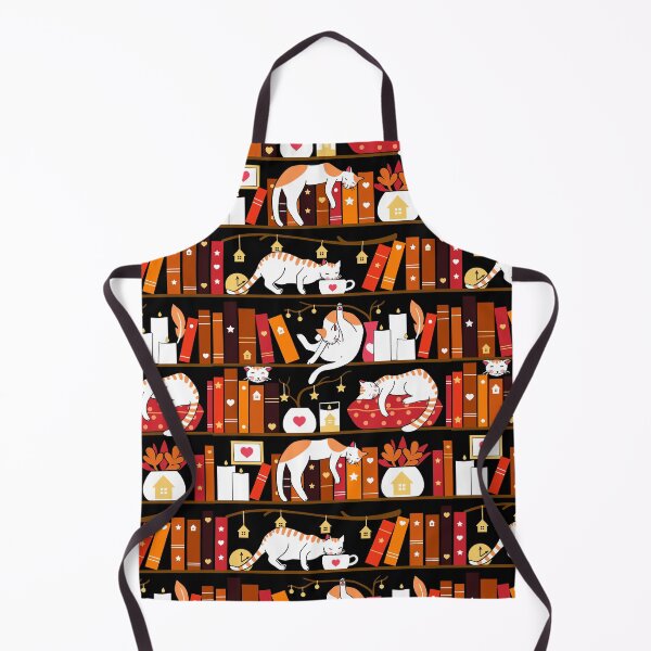 Item preview, Library cats - cherry red designed and sold by Elenanaylor.
