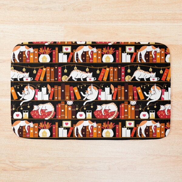 Item preview, Library cats - cherry red designed and sold by Elenanaylor.