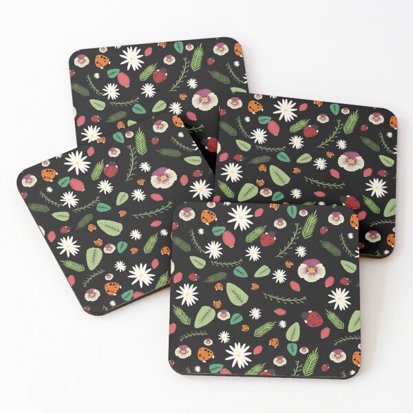 Item preview, wonderful flying animals and flowers pattern designed and sold by rockkat.