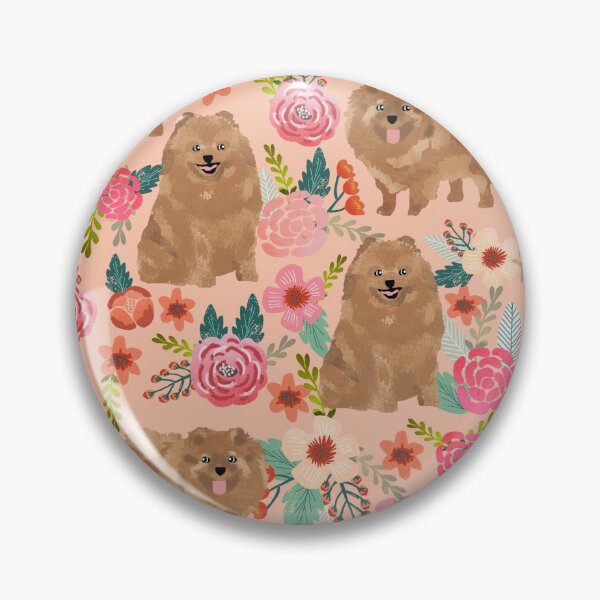 Item preview, pomeranian dog floral - vintage florals, floral pet, cute dog, pomeranian  designed and sold by PetFriendly.