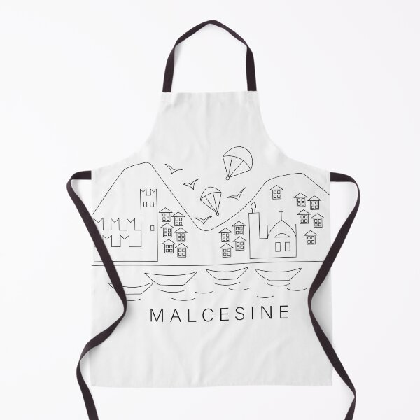 Item preview, Malcesine Town Line Art designed and sold by firmine417.