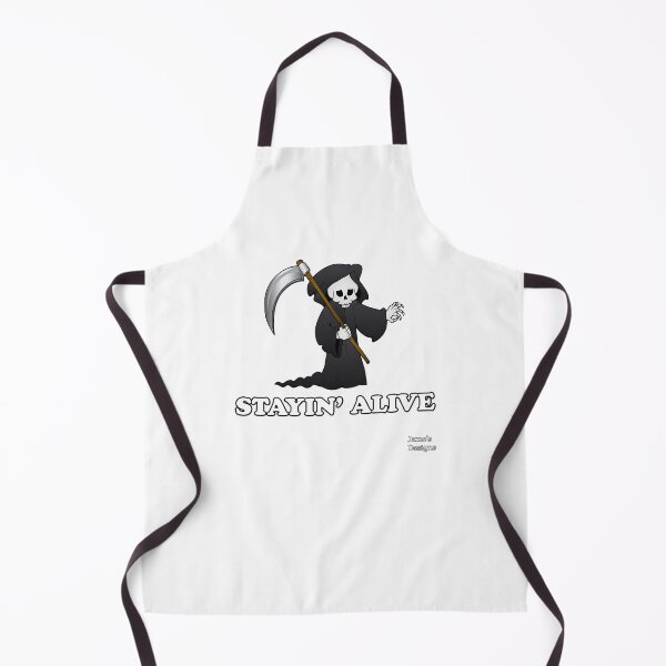 Item preview, Stayin' Alive w/ Grim Reaper - Jame's Designs designed and sold by JamesShirts-com.