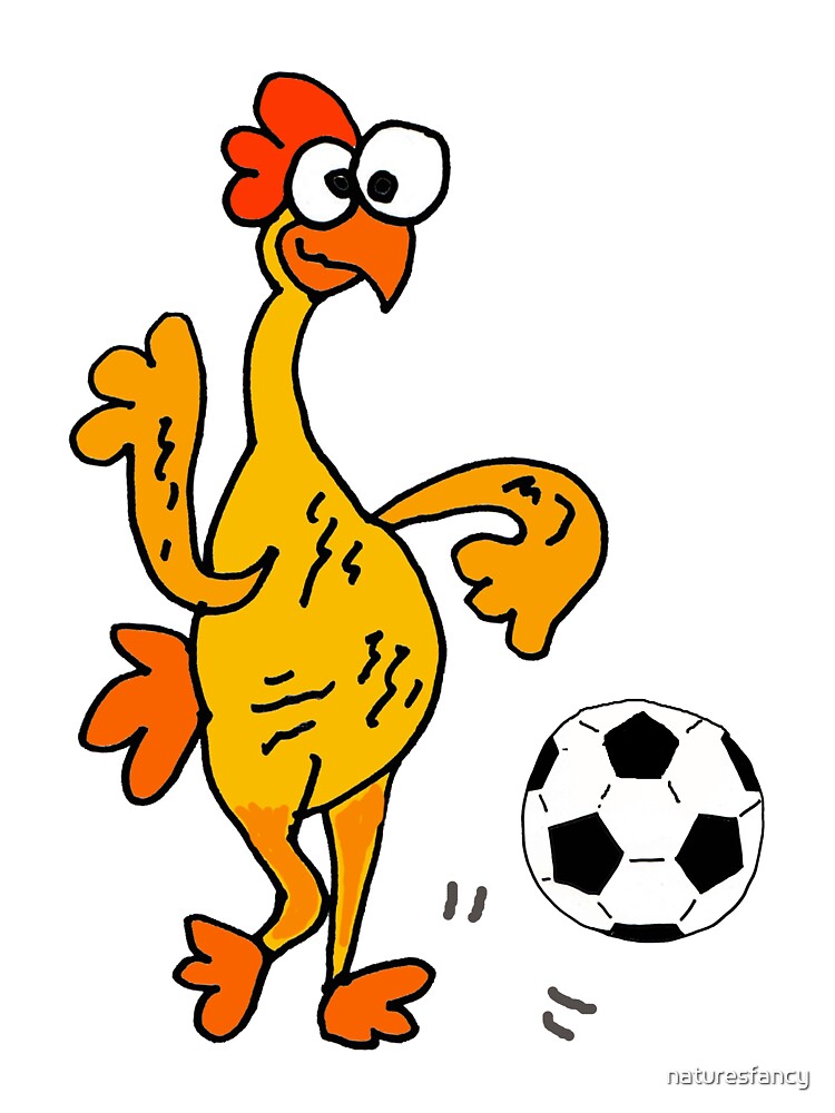 Funny Rubber Chicken Playing Soccer Funny Rubber Chicken Playing Soccer