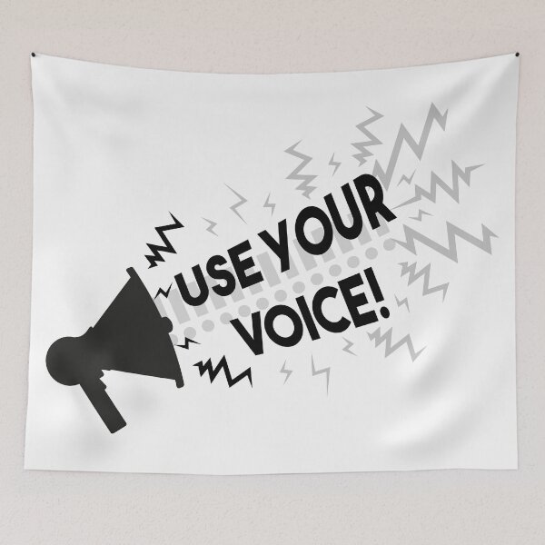 Item preview, Megaphone Activist 'Use Your Voice!' designed and sold by Dr-Faustus.