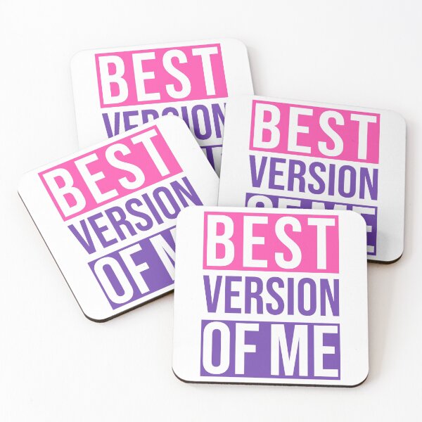 Item preview, Best Version Of Me - Hot Pink & Deep Lilac designed and sold by 4wordsmovement.