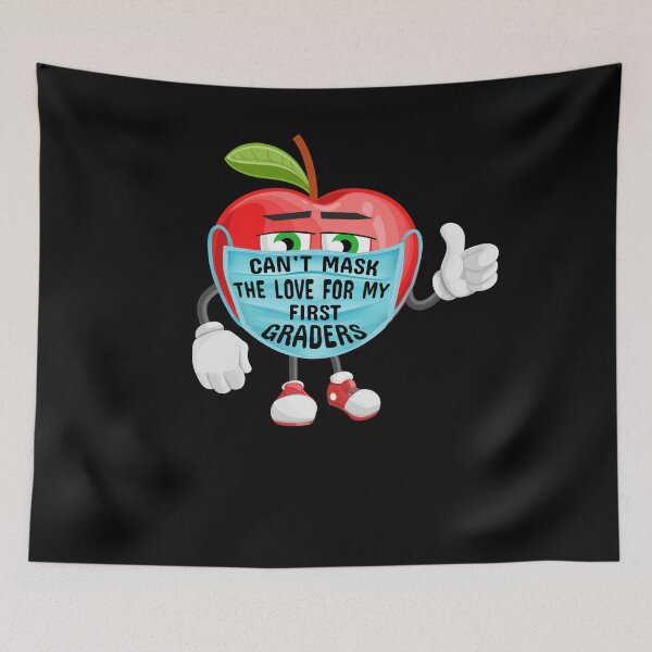 Item preview, Can't Mask The Love For My First Graders  designed and sold by issambak.