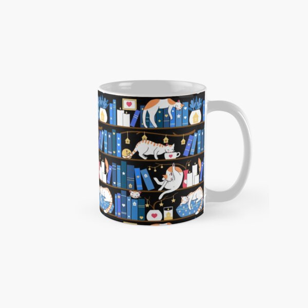 Item preview, Library cats - midnight blue designed and sold by Elenanaylor.