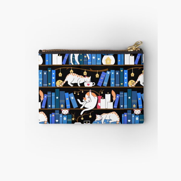 Item preview, Library cats - midnight blue designed and sold by Elenanaylor.