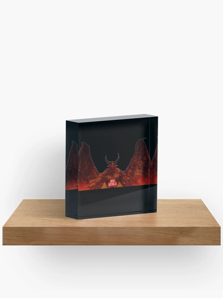 Aperçu 2 sur 5. Bloc acrylique avec l'œuvre diables Rouges créée et vendue par Ashishkumar024.
