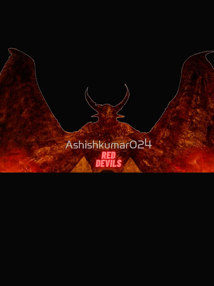 Aperçu 4 sur 4. T-shirt boxy avec l'œuvre diables Rouges créée et vendue par Ashishkumar024.