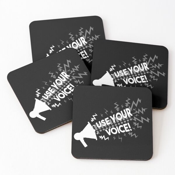 Item preview, Megaphone Activist 'Use Your Voice!' White designed and sold by Dr-Faustus.