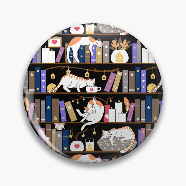 Item preview, Library cats - fossil grey designed and sold by Elenanaylor.