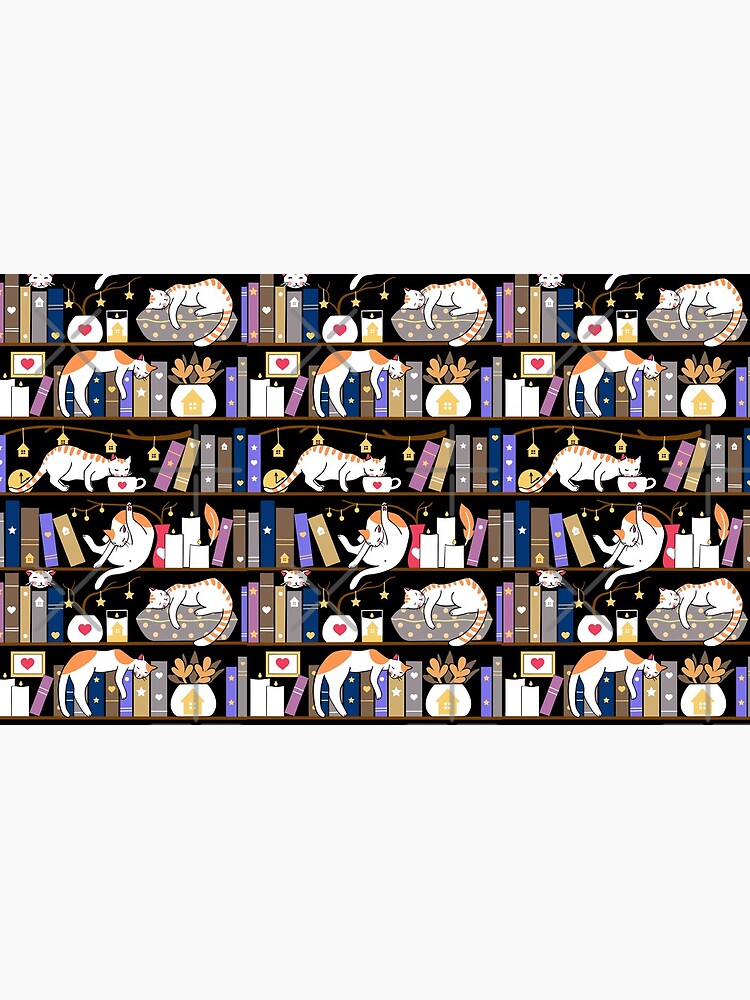 Library cats - fossil grey by Elenanaylor