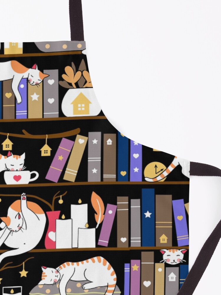 Alternate view of Library cats - fossil grey Apron