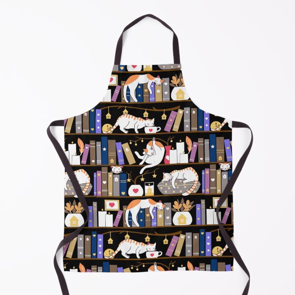 Vista previa del artículo con la obra «Gatos de biblioteca - gris fósil», diseñado y vendido por Elenanaylor.