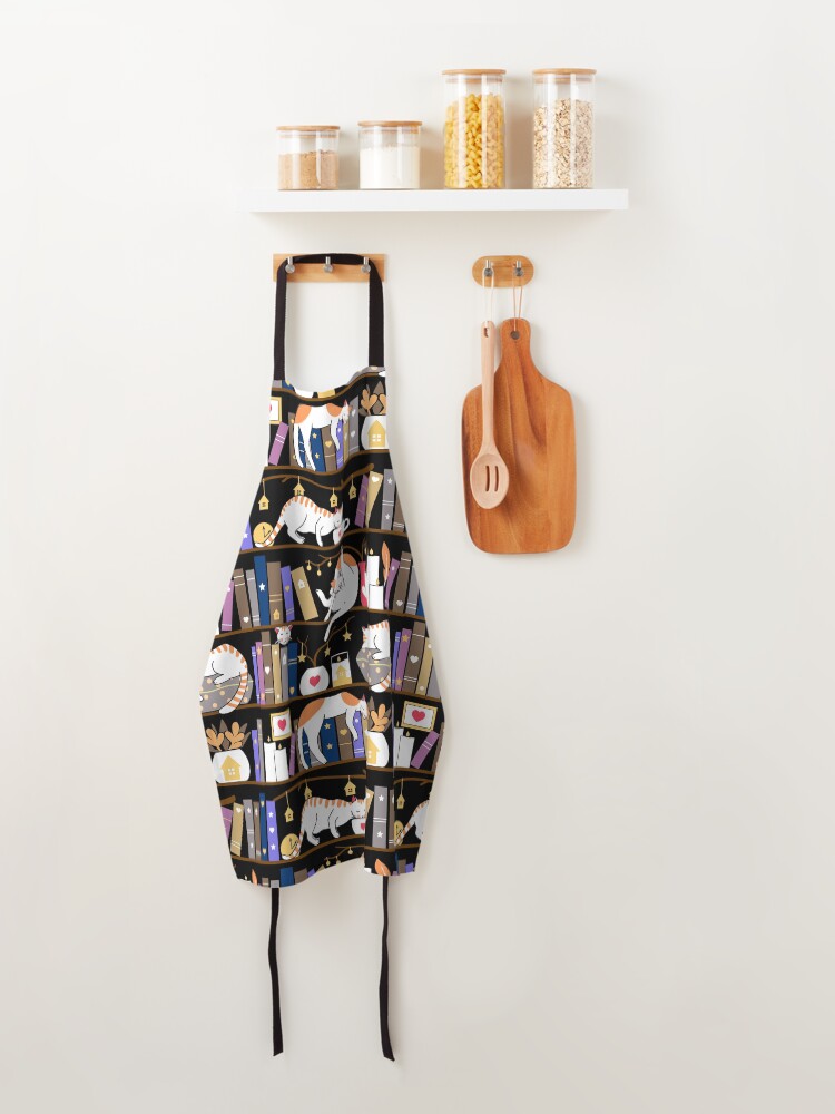 Alternate view of Library cats - fossil grey Apron