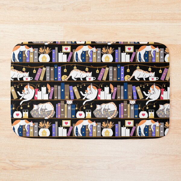 Item preview, Library cats - fossil grey designed and sold by Elenanaylor.