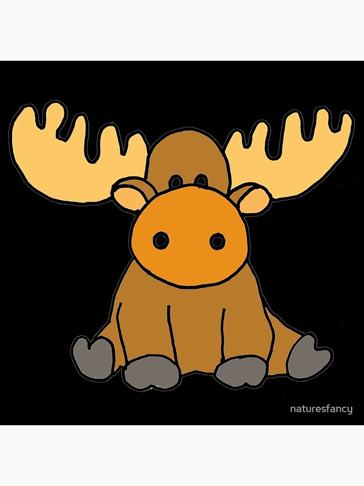 Cute Funny Baby Moose Cartoon Tote Bag By Naturesfancy Redbubble