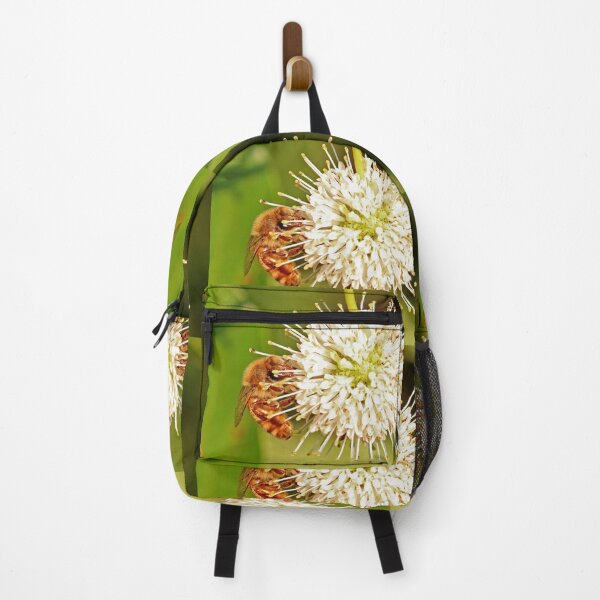 Item preview, Honeybee on Buttonbush designed and sold by mark-bugs-org.