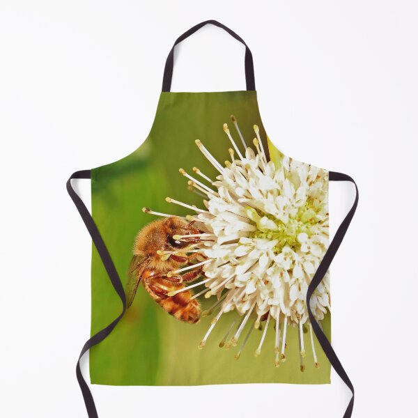Item preview, Honeybee on Buttonbush designed and sold by mark-bugs-org.