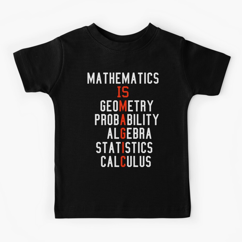 maths themed t shirts