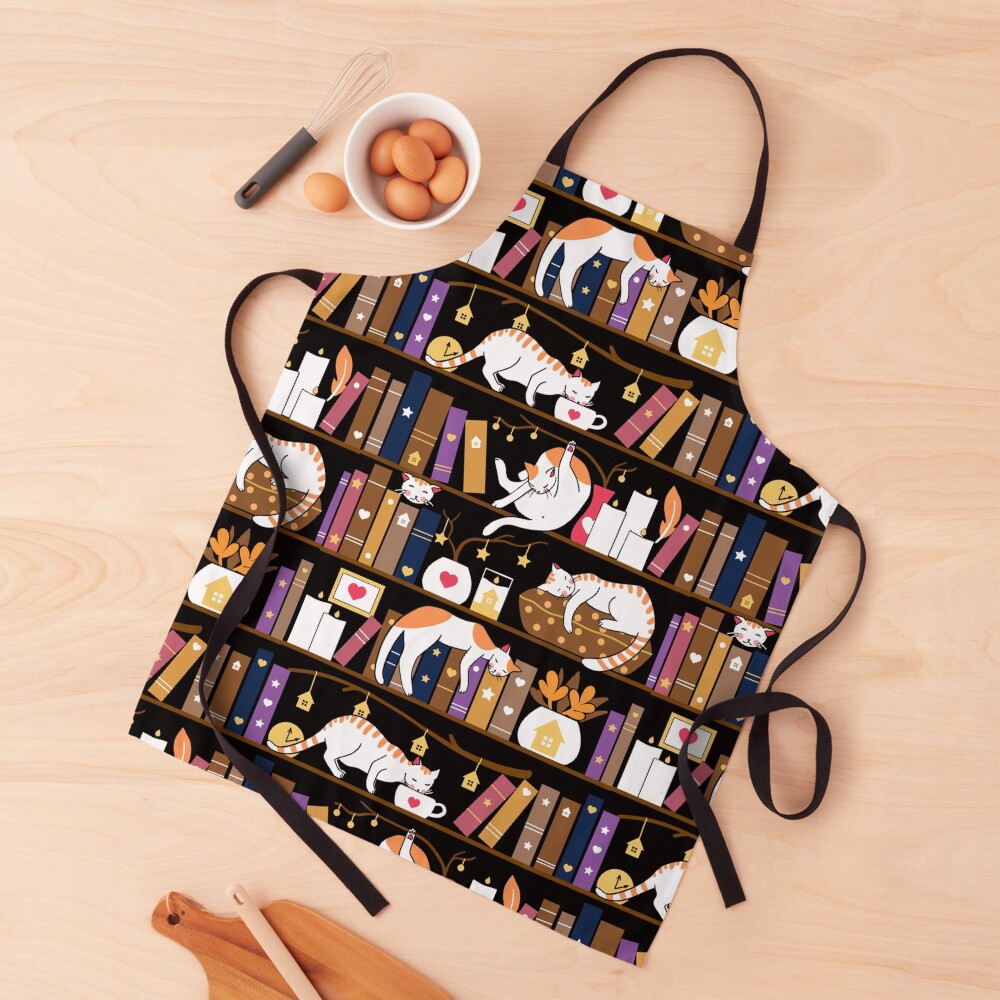 Library cats - caramel chocolate Apron