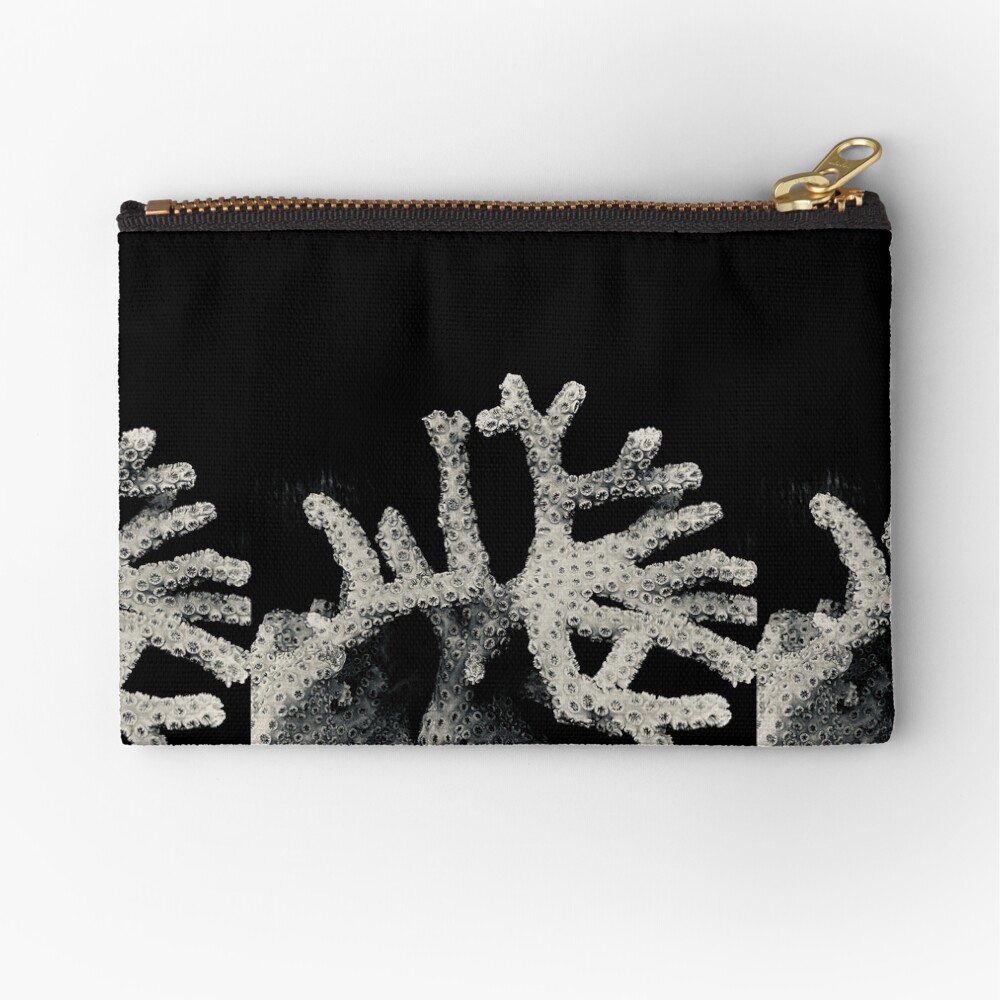 More Coral Zipper Pouch