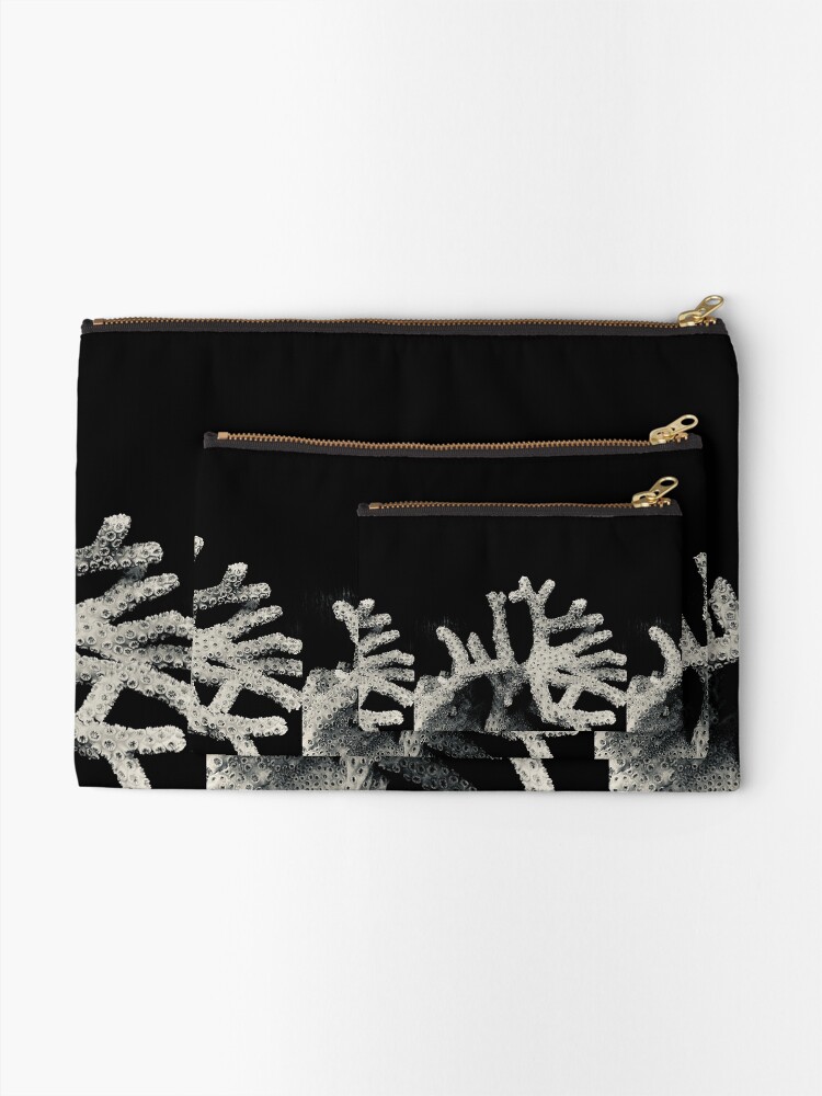 Thumbnail 2 of 4, Zipper Pouch, More Coral designed and sold by QandQs.