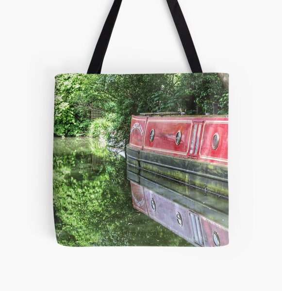 Dreamy Oxford Canal in May All Over Print Tote Bag