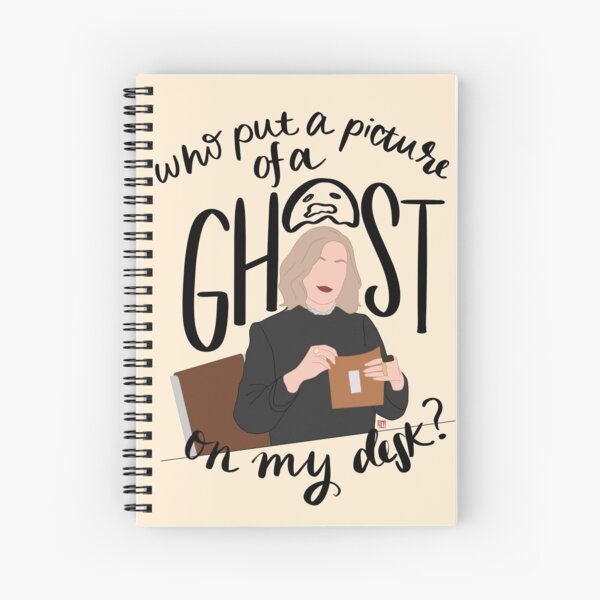 Who Put a Picture of a Ghost on my Desk? Spiral Notebook