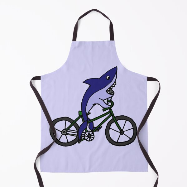 Item preview, Funny Blue Shark Riding Bicycle designed and sold by Nature's Fancy.