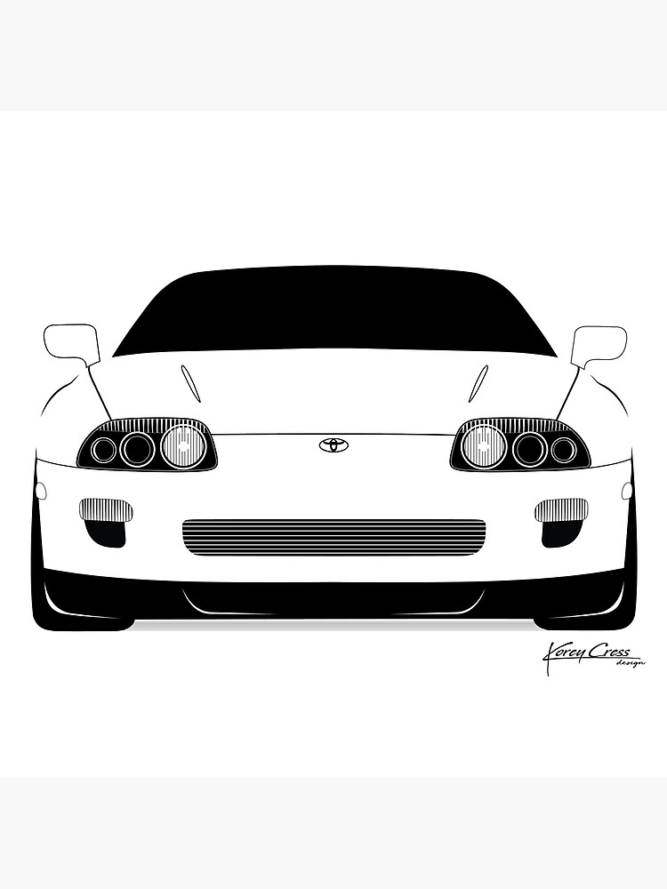 toyota supra mk4 21918630 Vector en Vecteezy