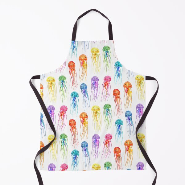 Item preview, Rainbow Watercolor Jellies on White designed and sold by micklyn.