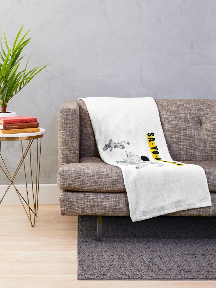 Banana Fish Sayonara Throw Blanket By Aestheticmint Redbubble