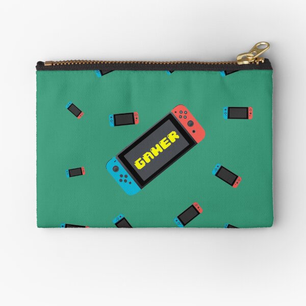 Nintendo Switch Gamer Seamless Pattern Zipper Pouch