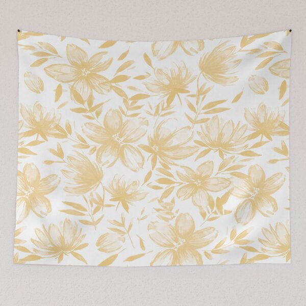 Item preview, Light Yellow Watercolor Flowers designed and sold by B & K     Store.