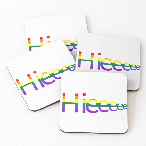 Item preview, Hieeeeeee rainbow print designed and sold by Caroline Brennan.