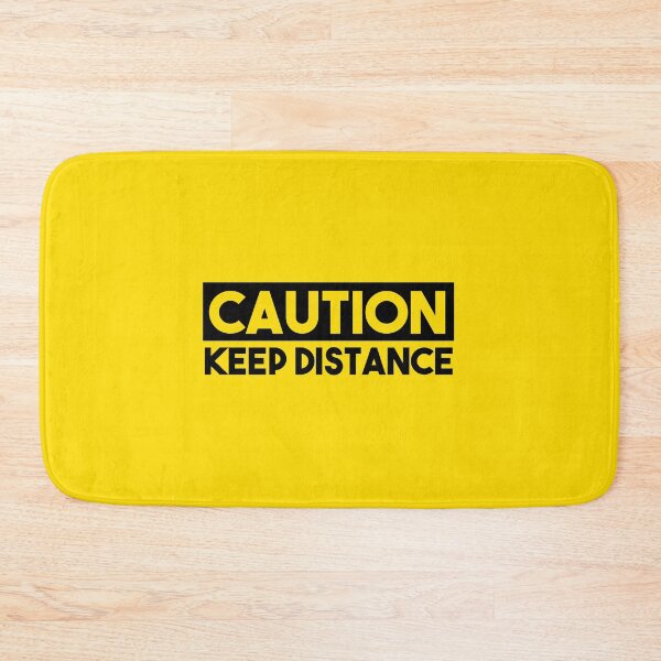 Item preview, CAUTION Keep Distance (Yellow) designed and sold by jlpeters94.
