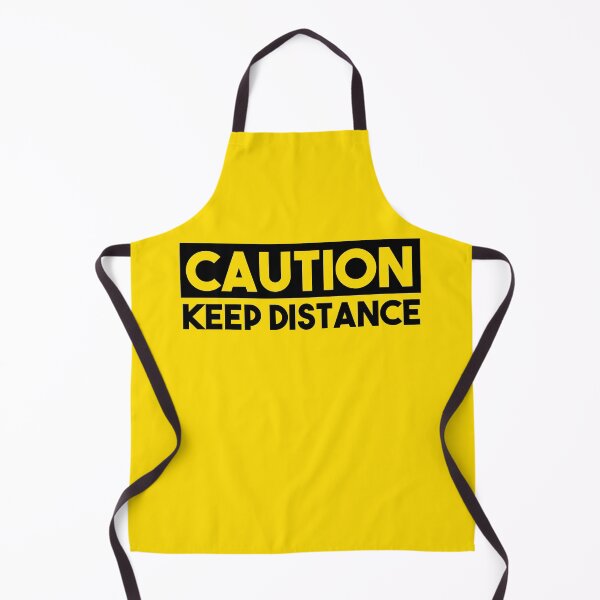 Item preview, CAUTION Keep Distance (Yellow) designed and sold by jlpeters94.