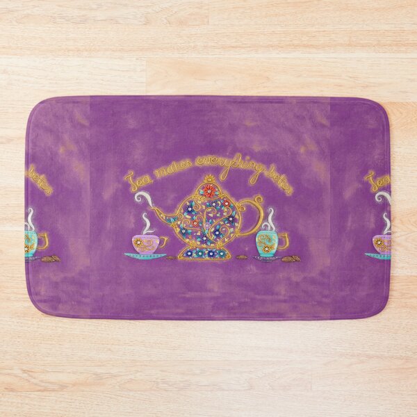 Item preview, Tea Makes Everything Better - Tea Set Art designed and sold by DeidreDreams.