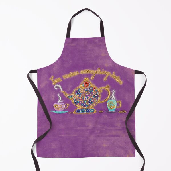 Item preview, Tea Makes Everything Better - Tea Set Art designed and sold by DeidreDreams.
