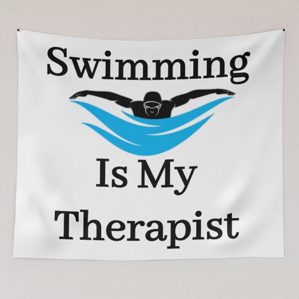 Item preview, Swimming is my therapist  designed and sold by Water Sports and Safety.