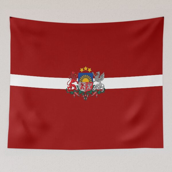 Item preview, Latvian flag-coat of arms designed and sold by P-I-R.