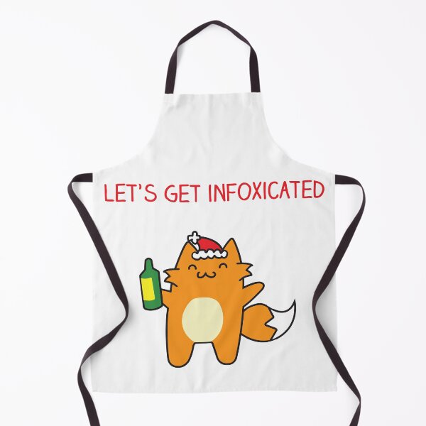 Item preview, Let's get infoxicated, Christmas party fox designed and sold by IceCreamCat.