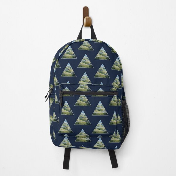 Item preview, Landscape scene inside triangle shape for nature lovers designed and sold by Designhub1000.