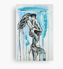 Kiss Me Under Canvas Print