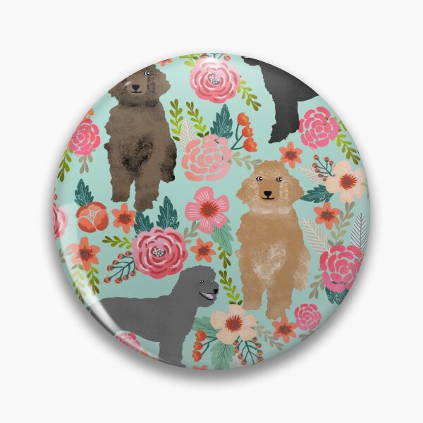 Artikelvorschau, poodle dog floral - vintage florals, floral pet, cute dog, poodle, white poodle, apricot poodle, black poodle, poodle dogs, poodles entworfen und verkauft von PetFriendly.