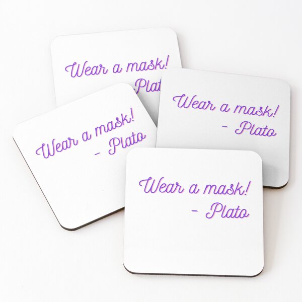 Item preview, Wear a mask (Plato) designed and sold by Daimonia51.